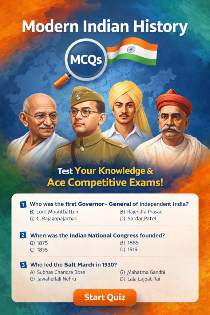 Modern Indian History 